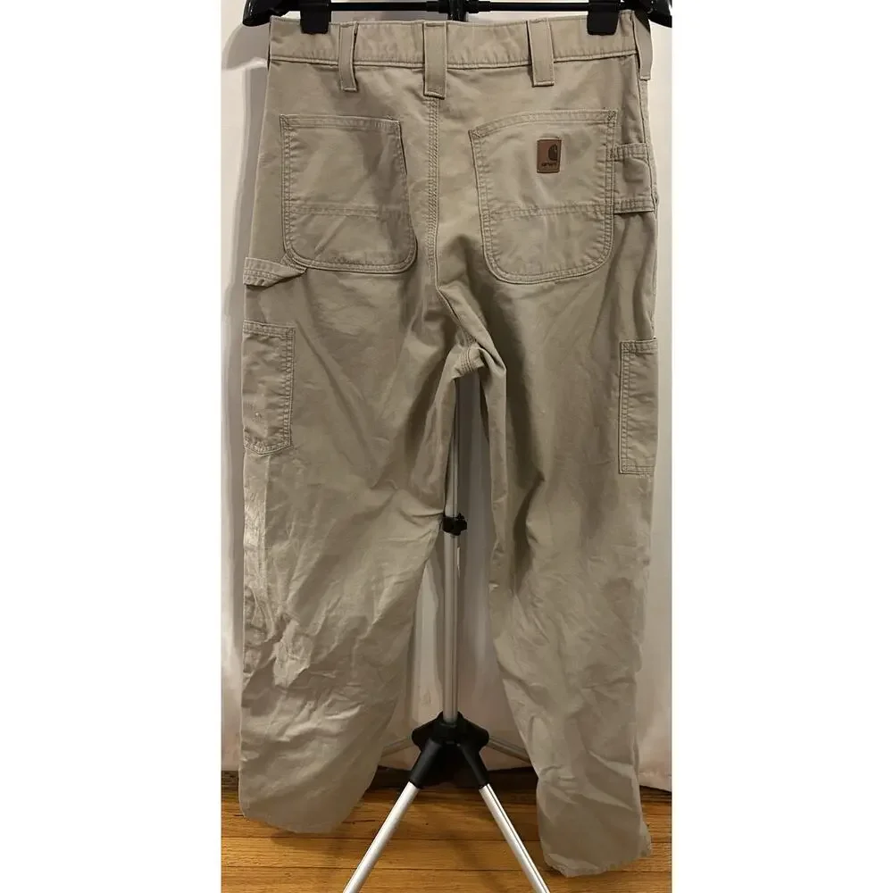 Carhartt Dungaree Tan Pants size 33 x 34